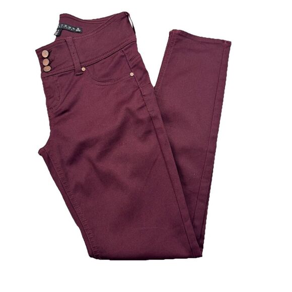 Tinseltown Pants Size 5 Plum Purple Skinny Denim - Picture 1 of 9